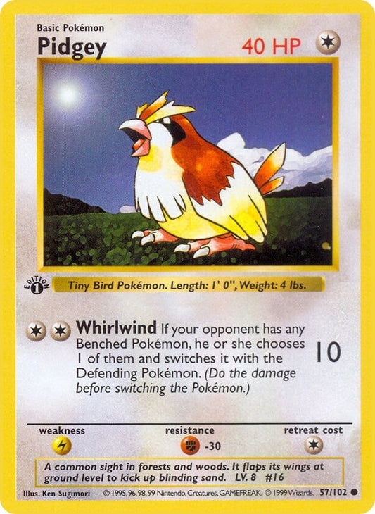 Image for Pidgey (057/102) (Base Set (Shadowless)) - Pokemon