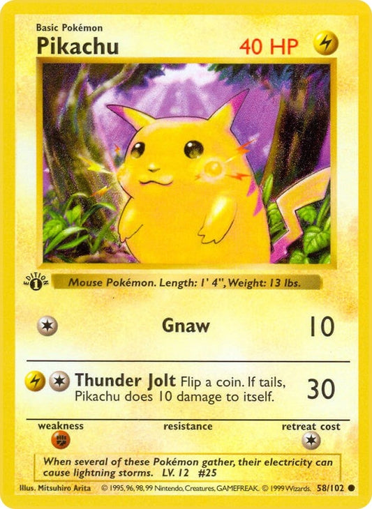 Image for Pikachu (058/102) (Base Set (Shadowless)) - Pokemon