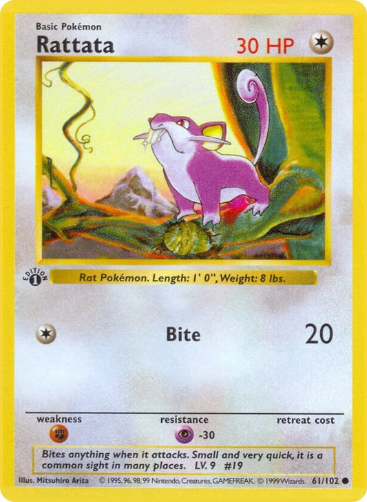 Image for Rattata (061/102) (Base Set (Shadowless)) - Pokemon