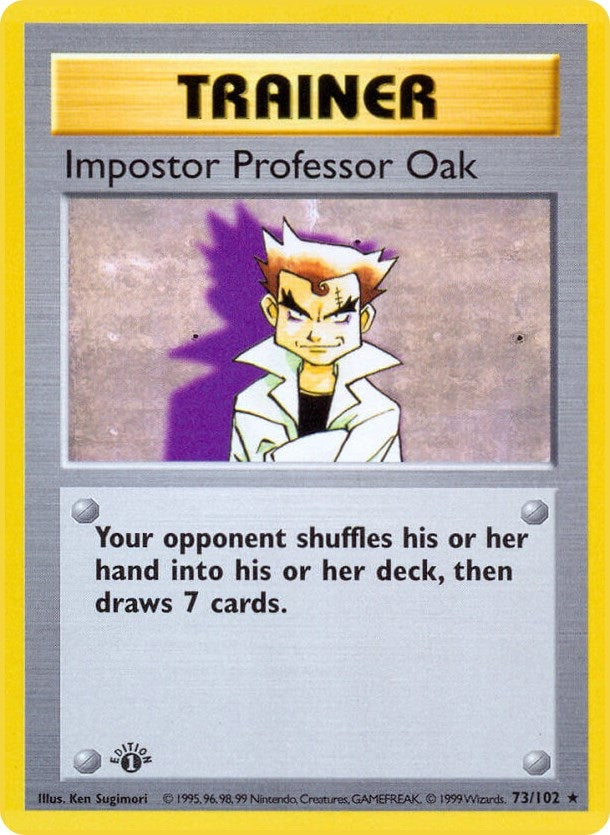 Image for Impostor Professor Oak (073/102) (Base Set (Shadowless)) - Pokemon