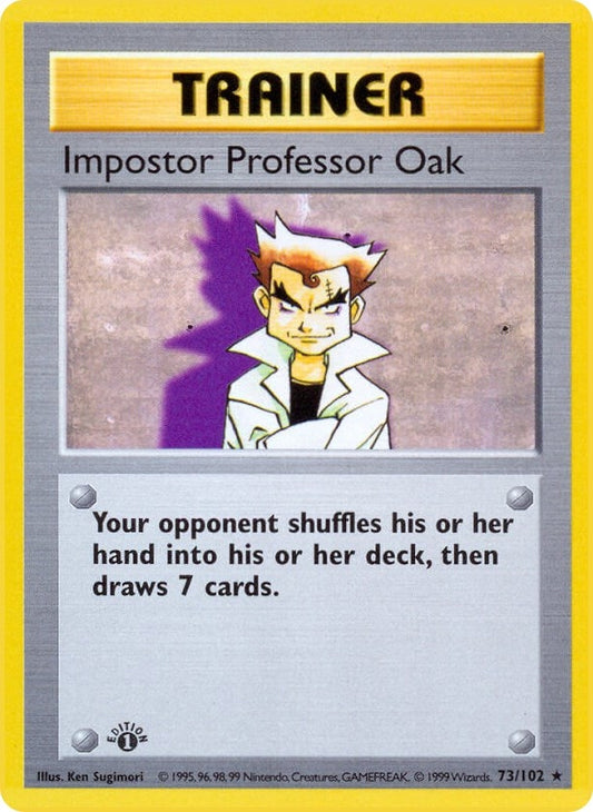 Image for Impostor Professor Oak (073/102) (Base Set (Shadowless)) - Pokemon