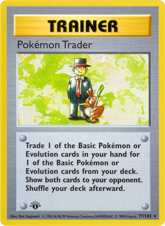 Image for Pokemon Trader (077/102) (Base Set (Shadowless)) - Pokemon