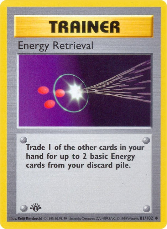 Image for Energy Retrieval (081/102) (Base Set (Shadowless)) - Pokemon
