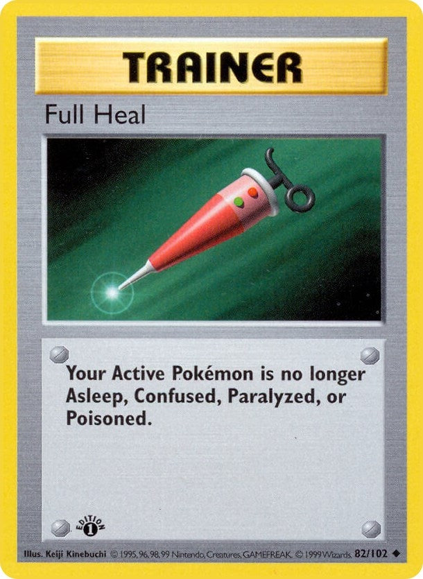 Image for Full Heal (082/102) (Base Set (Shadowless)) - Pokemon