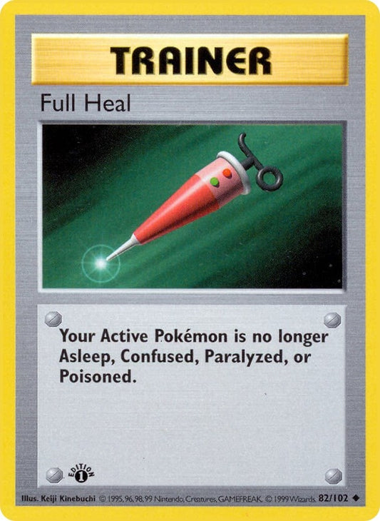 Image for Full Heal (082/102) (Base Set (Shadowless)) - Pokemon