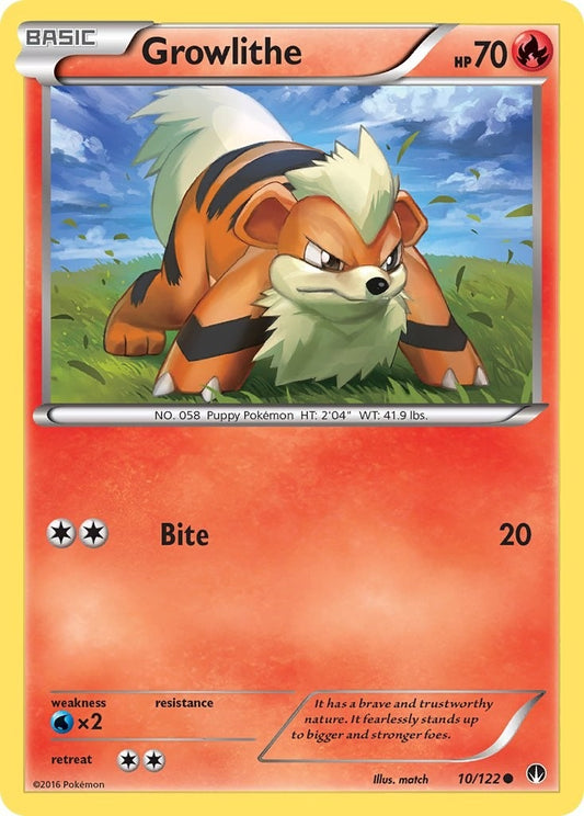 Image for Growlithe (10/122) (XY - BREAKpoint) - Pokemon