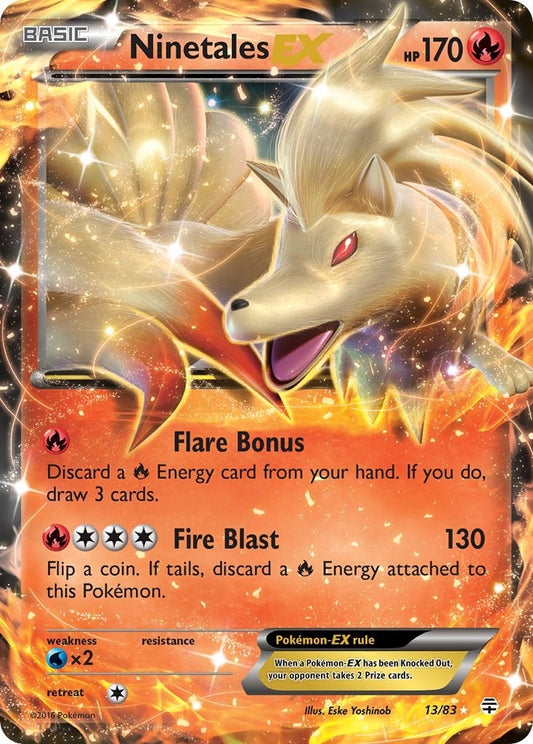 Image for Ninetales EX (13/83) (Generations) - Pokemon