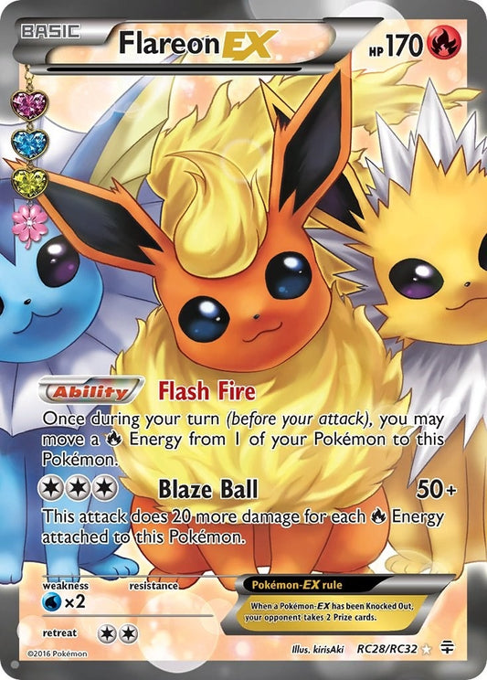 Image for Flareon EX (Full Art) (RC28/RC32) (Generations: Radiant Collection) - Pokemon