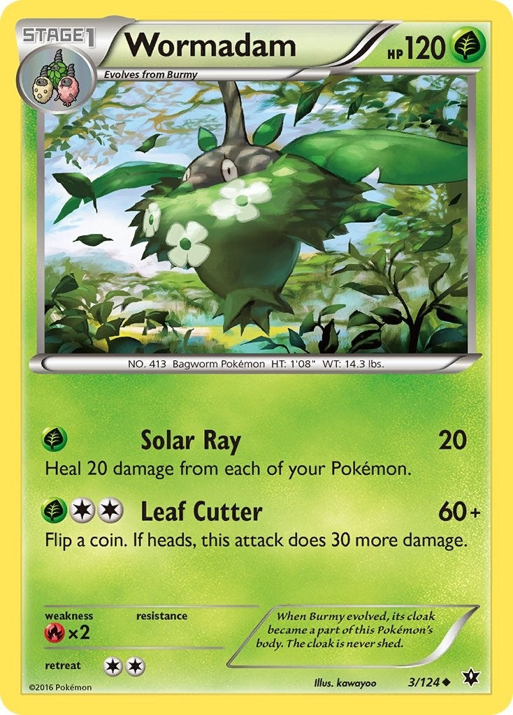 Image for Wormadam (3) (3/124) (XY - Fates Collide) - Pokemon