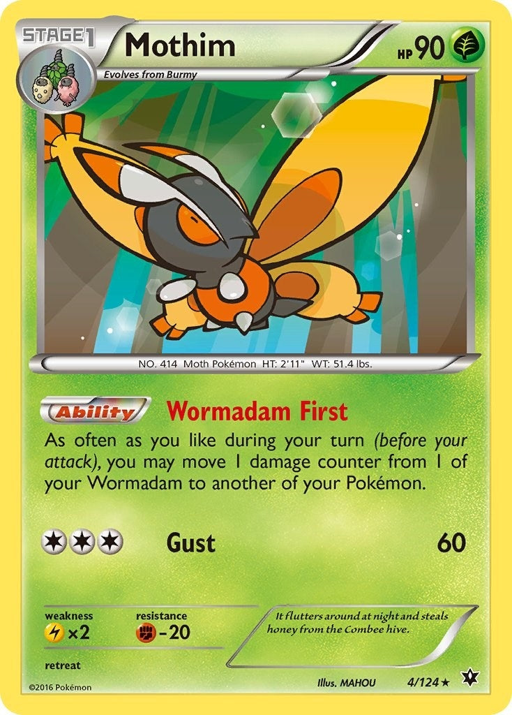 Image for Mothim (4/124) (XY - Fates Collide) - Pokemon