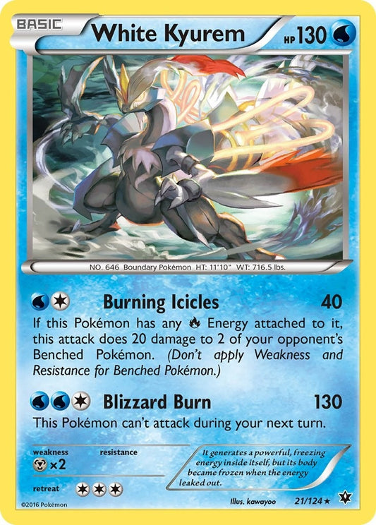 Image for White Kyurem (21/124) (XY - Fates Collide) - Pokemon