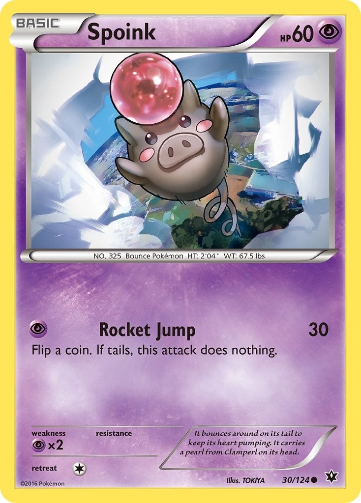 Image for Spoink (30/124) (XY - Fates Collide) - Pokemon