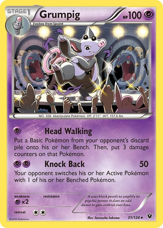 Image for Grumpig (31/124) (XY - Fates Collide) - Pokemon
