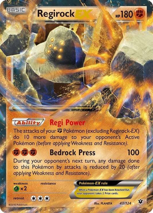 Image for Regirock EX (43/124) (XY - Fates Collide) - Pokemon