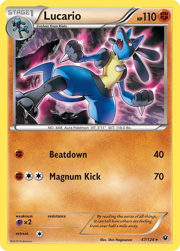 Image for Lucario (47) (47/124) (XY - Fates Collide) - Pokemon