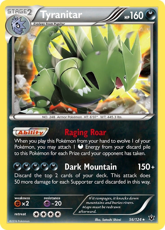 Image for Tyranitar (56/124) (XY - Fates Collide) - Pokemon