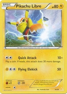 Image for Pikachu Libre (14 - Non-Holo) (14/30) (XY Trainer Kit: Pikachu Libre & Suicune) - Pokemon