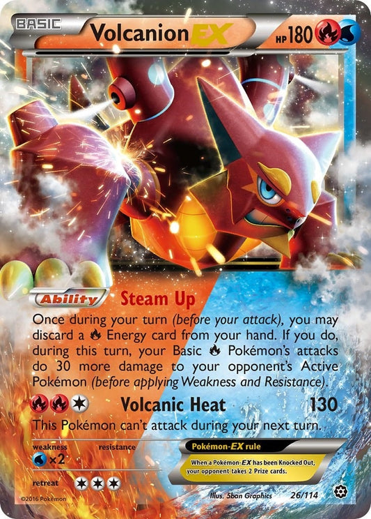 Image for Volcanion EX (26/114) (XY - Steam Siege) - Pokemon