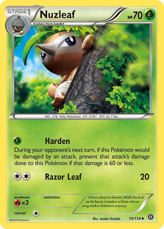 Image for Nuzleaf (10/114) (XY - Steam Siege) - Pokemon