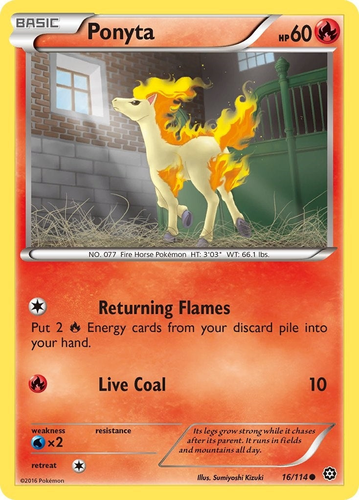 Image for Ponyta (16/114) (XY - Steam Siege) - Pokemon