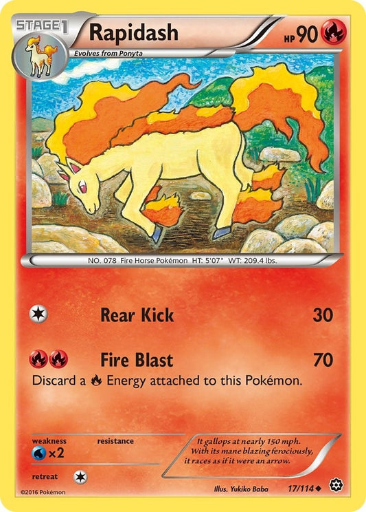 Image for Rapidash (17/114) (XY - Steam Siege) - Pokemon