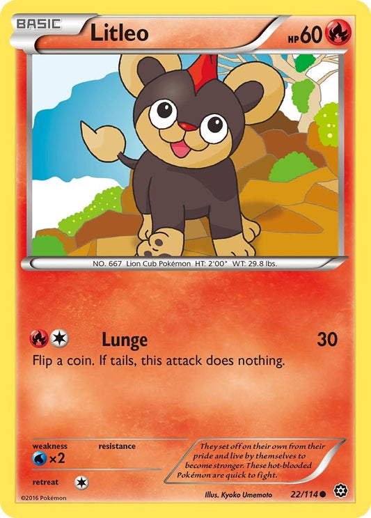 Image for Litleo (22/114) (XY - Steam Siege) - Pokemon