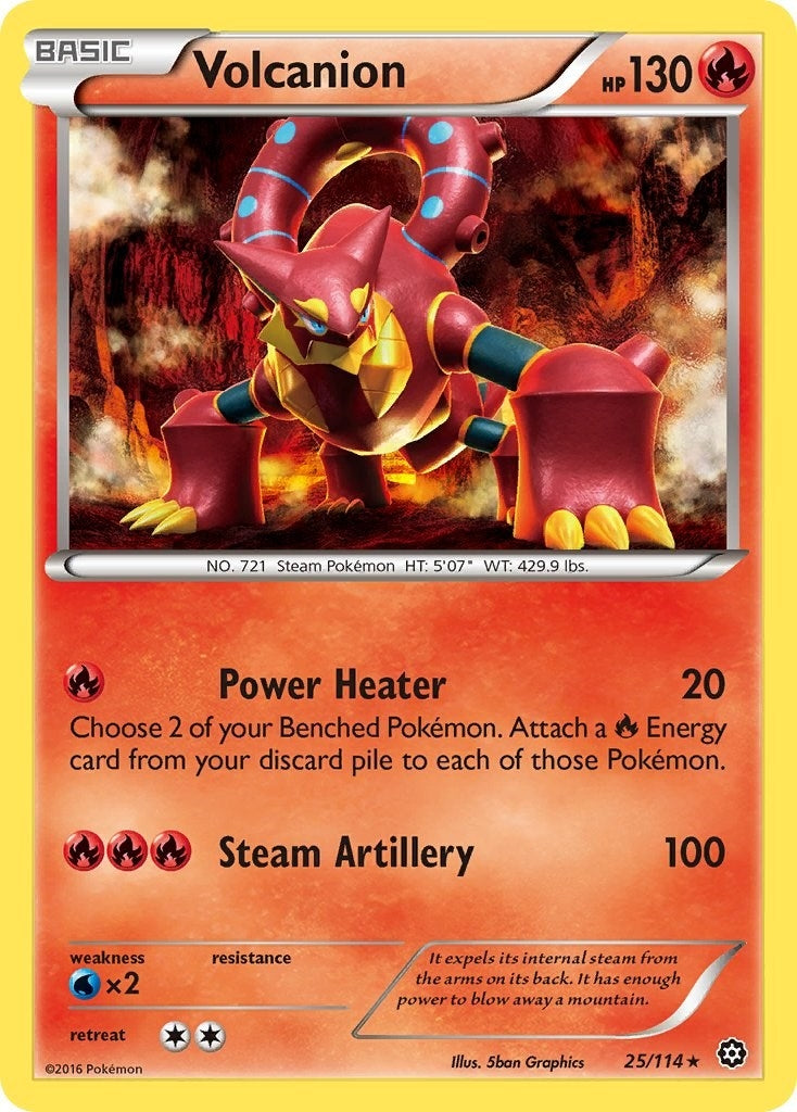 Image for Volcanion (25/114) (XY - Steam Siege) - Pokemon