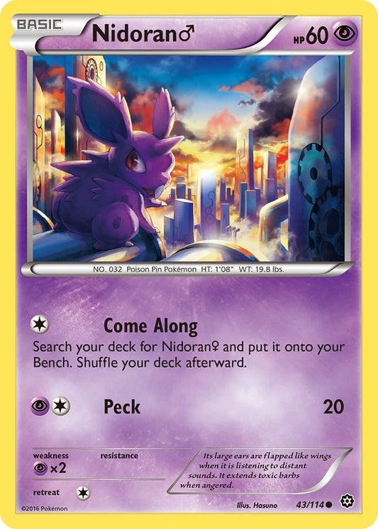 Image for Nidoran M (43/114) (XY - Steam Siege) - Pokemon