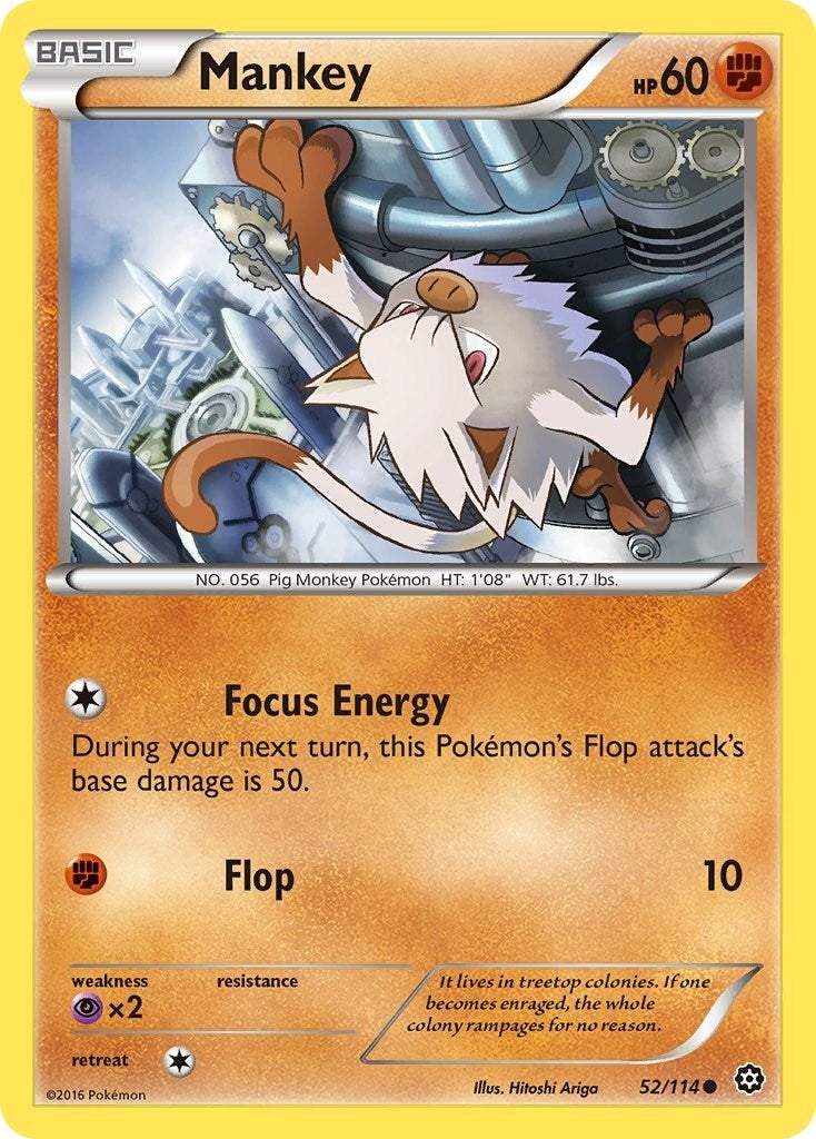Image for Mankey (52/114) (XY - Steam Siege) - Pokemon