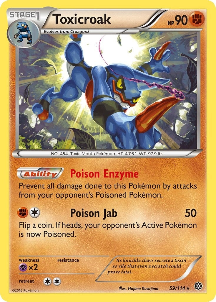Image for Toxicroak (59/114) (XY - Steam Siege) - Pokemon