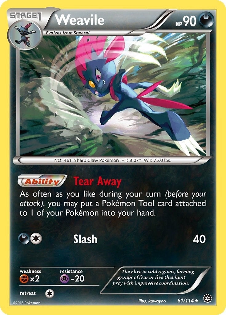 Image for Weavile (61/114) (XY - Steam Siege) - Pokemon