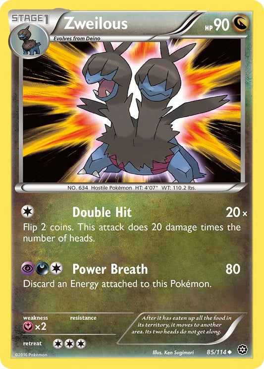Image for Zweilous (85/114) (XY - Steam Siege) - Pokemon