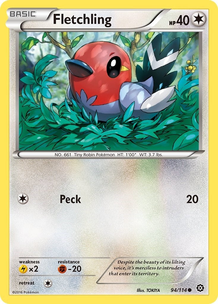 Image for Fletchling (94/114) (XY - Steam Siege) - Pokemon