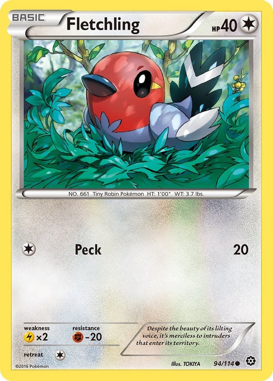 Image for Fletchling (94/114) (XY - Steam Siege) - Pokemon