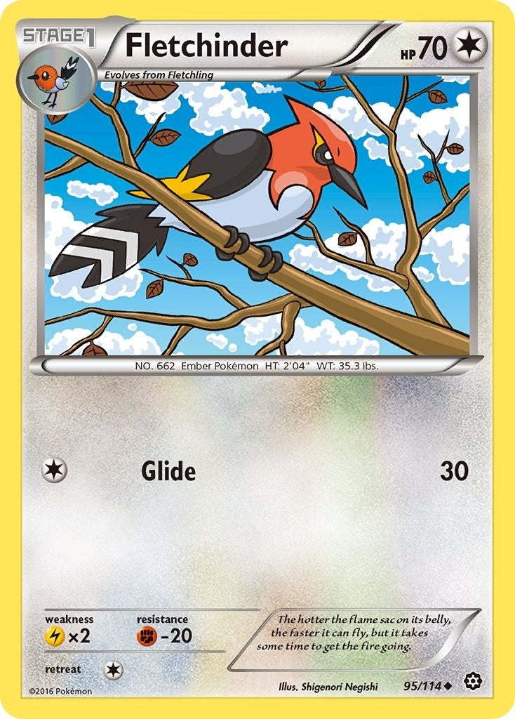 Image for Fletchinder (95/114) (XY - Steam Siege) - Pokemon