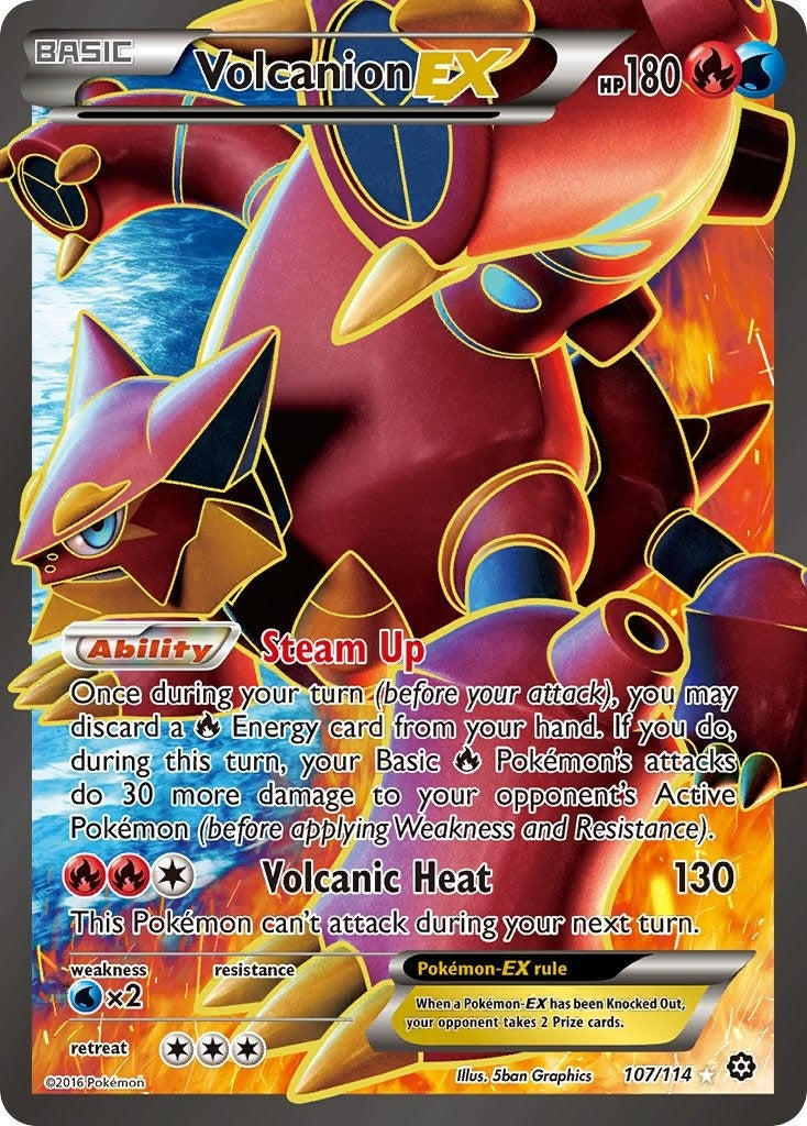 Image for Volcanion EX (Full Art) (107/114) (XY - Steam Siege) - Pokemon