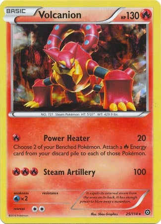 Image for Volcanion - 25/114 (Cracked Ice Holo) (025/114) (Deck Exclusives) - Pokemon