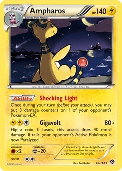 Image for Ampharos - 40/114 (XY Steam Siege) (040/114) (Deck Exclusives) - Pokemon