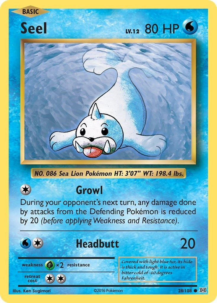Image for Seel (28/108) (XY - Evolutions) - Pokemon