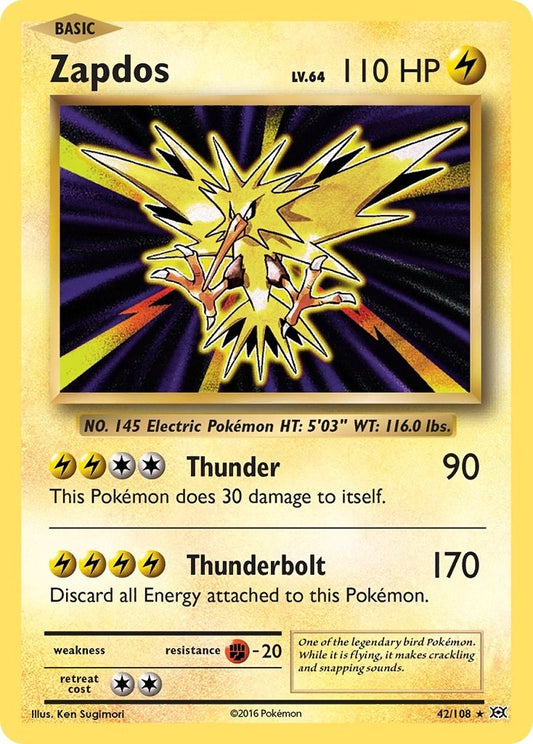 Image for Zapdos (42/108) (XY - Evolutions) - Pokemon