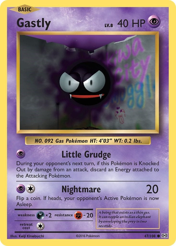 Image for Gastly (47/108) (XY - Evolutions) - Pokemon
