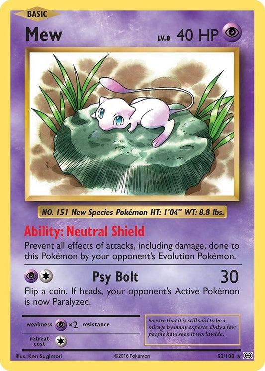 Image for Mew (53/108) (XY - Evolutions) - Pokemon