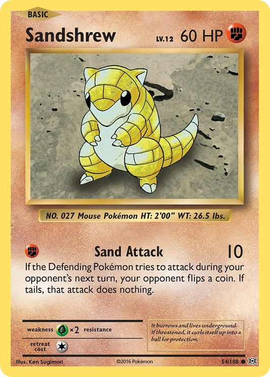 Image for Sandshrew (54/108) (XY - Evolutions) - Pokemon