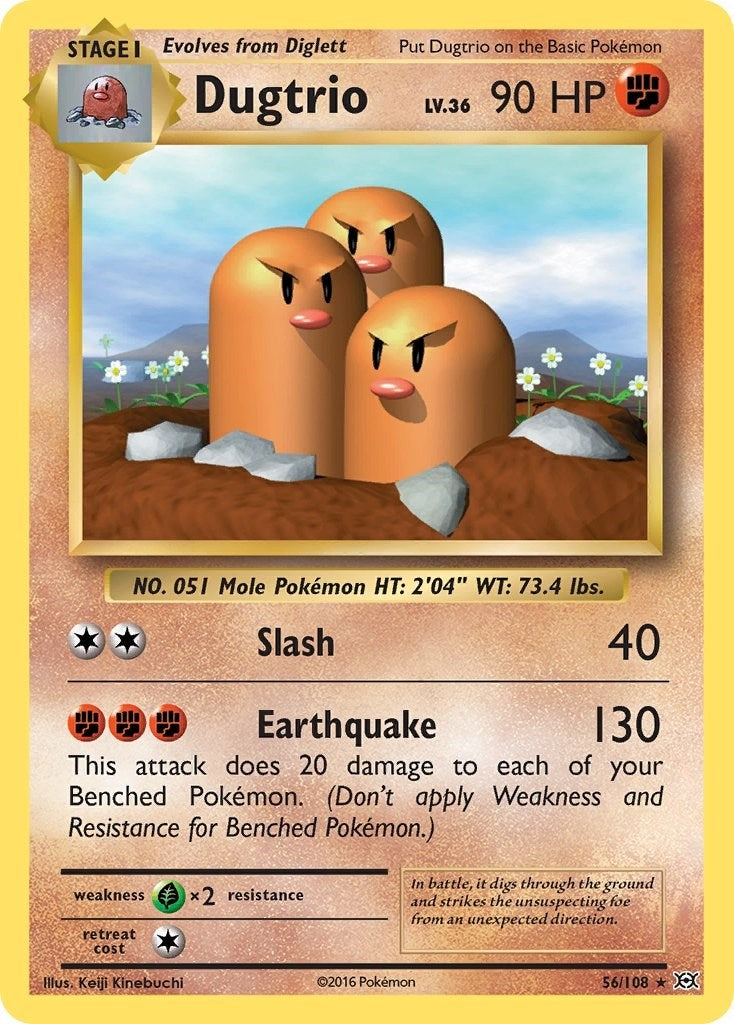 Image for Dugtrio (56/108) (XY - Evolutions) - Pokemon