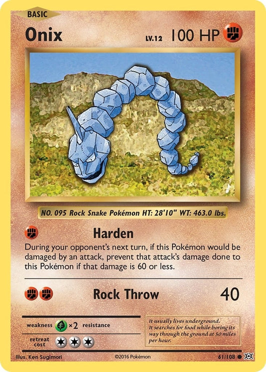 Image for Onix (61/108) (XY - Evolutions) - Pokemon