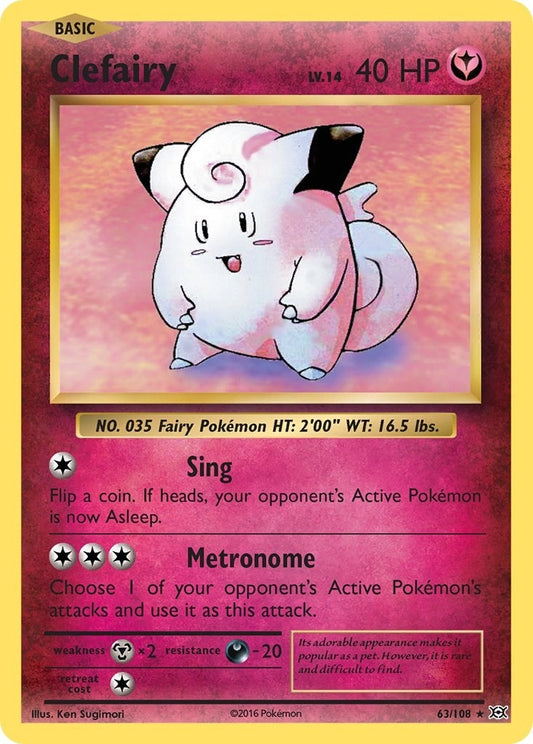 Image for Clefairy (63/108) (XY - Evolutions) - Pokemon