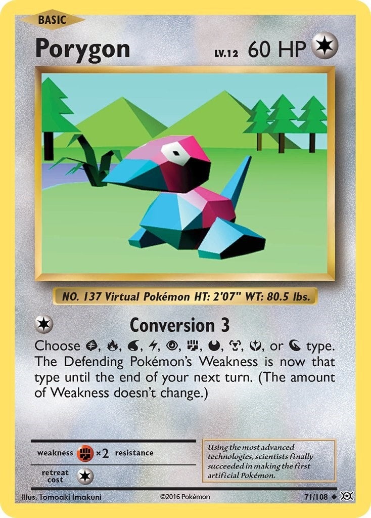 Image for Porygon (71/108) (XY - Evolutions) - Pokemon