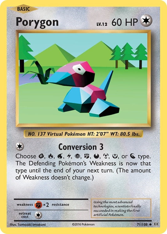 Image for Porygon (71/108) (XY - Evolutions) - Pokemon