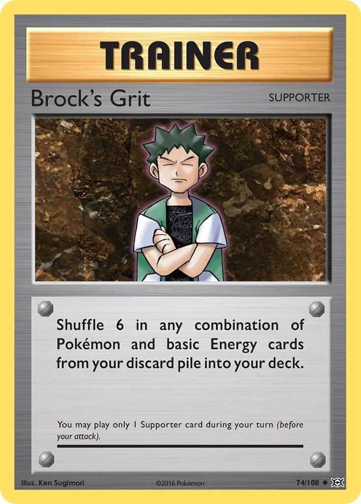Image for Brock's Grit (74/108) (XY - Evolutions) - Pokemon