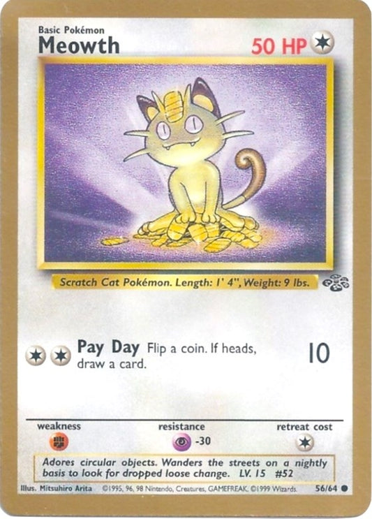 Image for Meowth - 56/64 (Gold Bordered Promo) (56/64) (Miscellaneous Cards & Products) - Pokemon